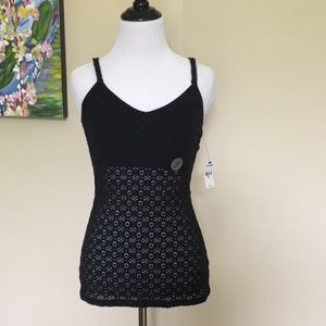 Express sheer lace tank